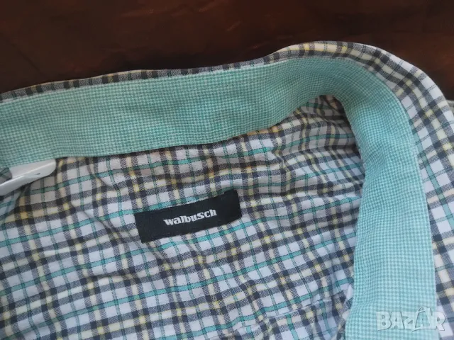 Walbusch оригинална голяма риза  XXXL размер, къс ръкав, снимка 3 - Ризи - 49863026