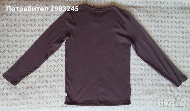 Тъмнолилава блуза с дълги ръкави , снимка 2 - Блузи - 47392181
