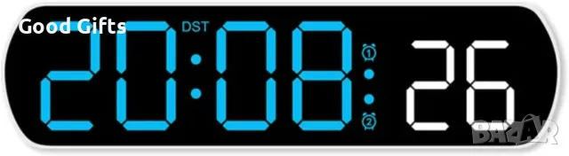 Цифров часовник с LED осветление с големи цифри, снимка 2 - Други стоки за дома - 50240564