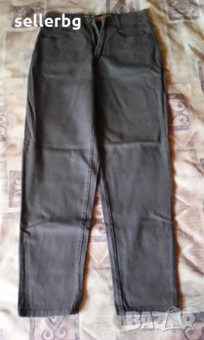 Тъмно сиви тесни панталони тип "кюнец" L40 , снимка 1 - Панталони - 26483017
