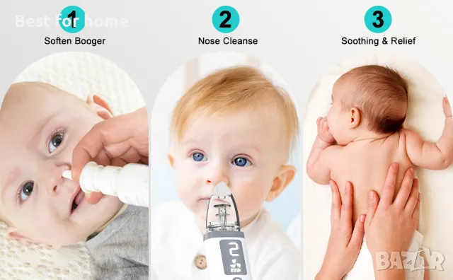 Електрически аспиратор за сополи TAIKOUL акумулаторен, снимка 9 - Прибори, съдове, шишета и биберони - 47819350