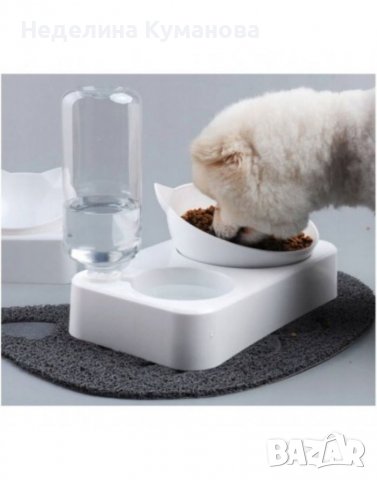 ❌ Подвижна хранилка за котки и кучета с резервоар за вода 500мл. ❌, снимка 3 - За котки - 39633010