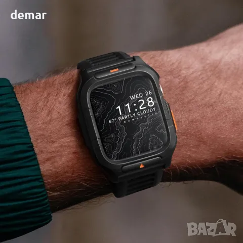 Метален корпус с каишка, съвместим с каишки за Apple Watch 44 mm, снимка 2 - Аксесоари за Apple - 48876279