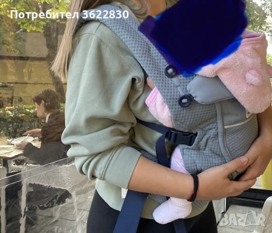 ЕРГОНОМИЧНА РАНИЦА ERGOBABY ADAPT SOFT FLEX MESH SLATE BLUE, снимка 3 - Кенгура и ранички - 53596618