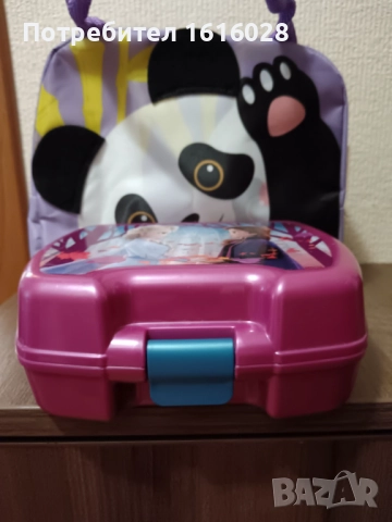 Термо чанта в лилав цвят с Панда., снимка 8 - Други - 51710481