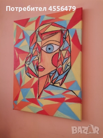 Авторска абстрактна картина , снимка 2 - Картини - 52844468