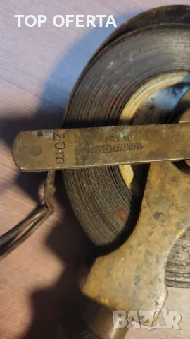 Антична ролетка 20 метра с дръжка за намотаване, снимка 2 - Антикварни и старинни предмети - 48431930