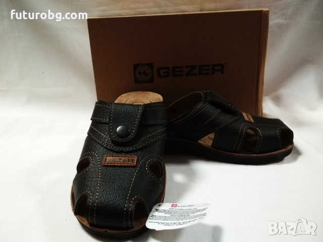Черни чехли-сандал за мъже, снимка 7 - Мъжки чехли - 32655151