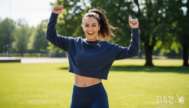 Къса спортна блуза Пума / Puma, размер М-L, оригинална, перфектна