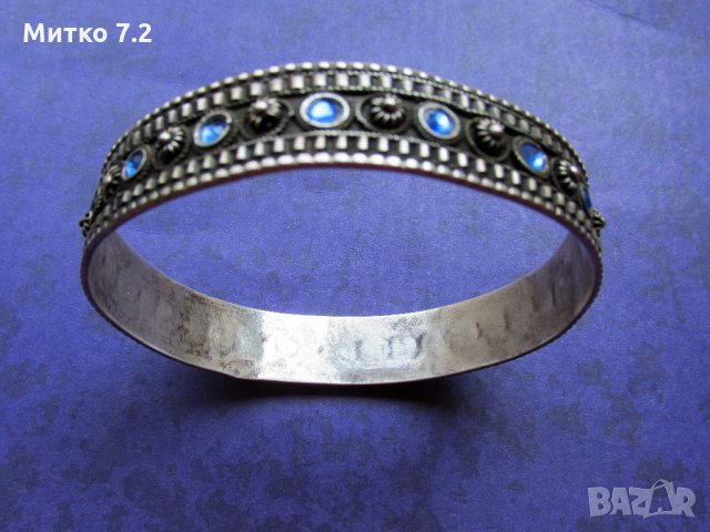 дамска сребърна гривна - 4