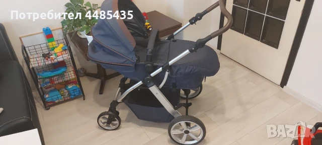 Комбинирана детска количка - "CHIPOLINO - ФАМА ГРАФИТ", снимка 3 - Детски колички - 50731984