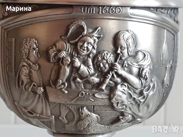 Бокал от калай 150 мл. Antik*Vintage#66, снимка 5 - Антикварни и старинни предмети - 48489621