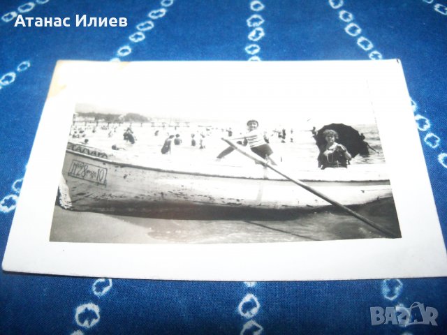 Стара картичка -снимка от Варна, плажа преди 1944г., снимка 5 - Други ценни предмети - 34779702