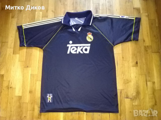 Футболна тениска на фен клуба на Реал Мадрид 1999г №10 Фиго размер Л, снимка 2 - Футбол - 37317393