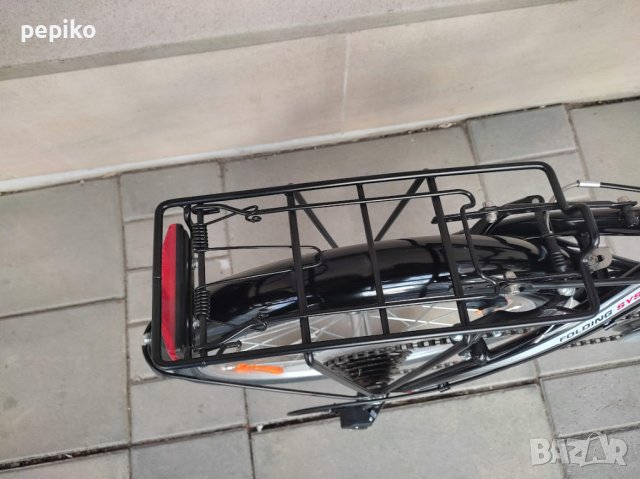 Продавам колела внос от Германия двойно сгъваем велосипед  BLACK PRO BIKE 20 цола, снимка 12 - Велосипеди - 39675186