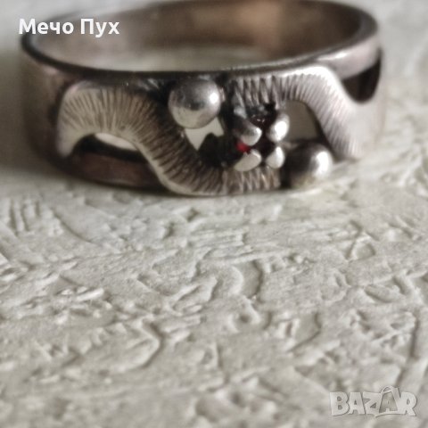 Стар сребърен пръстен (187), снимка 1 - Пръстени - 43056551
