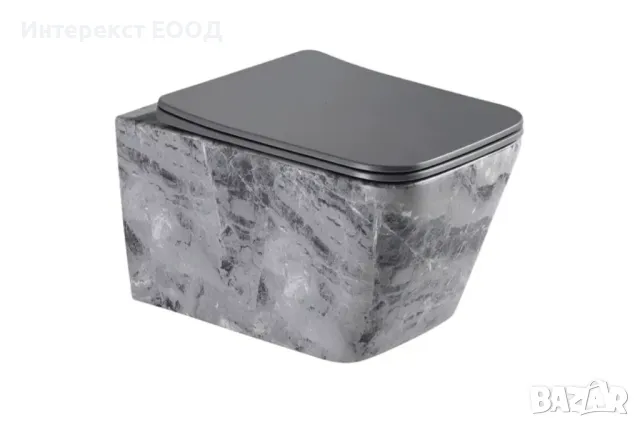 Луксозна тоалетна чиния с мраморен дизайн, снимка 2 - Други - 49122618