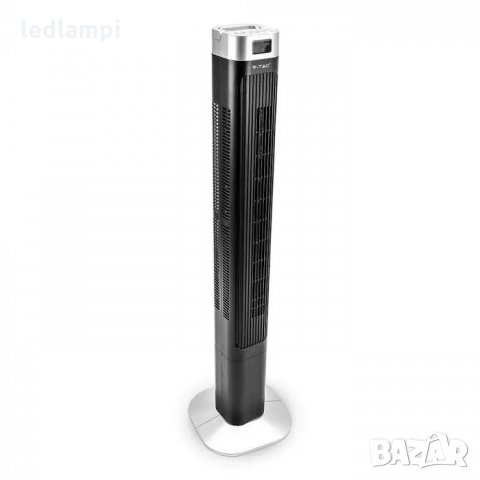 Стоящ Вентилатор 55W С Дисплей И Дистанционно Черен 
