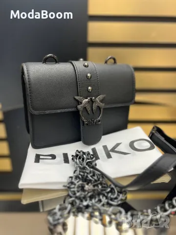 Pinko черна дамска чанта 