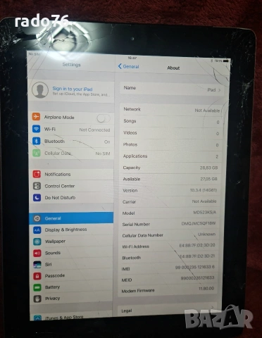 Продавам 4 бр. iPad 4 (A1460) – само накуп, снимка 5 - Таблети - 53396898