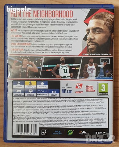 Перфектен диск игра NBA 2K18 PS4 Playstation 4 НБА 18 2018 Плейстейшън, снимка 2 - Игри за PlayStation - 43945587