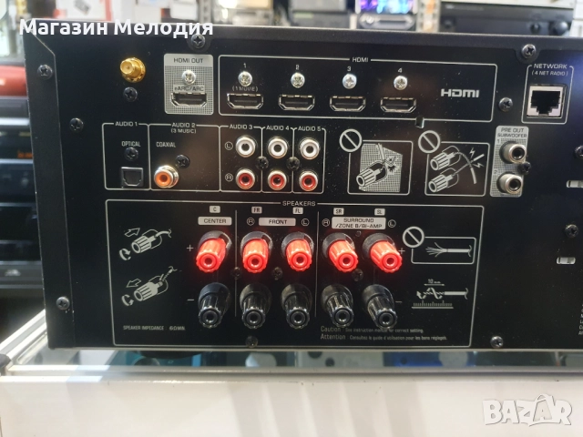 Ресийвър YAMAHA RX-V4A 5.1 Като нов. Дистанционно. Пълен комплект. WiFi и Bluetooth, снимка 18 - Ресийвъри, усилватели, смесителни пултове - 49003339