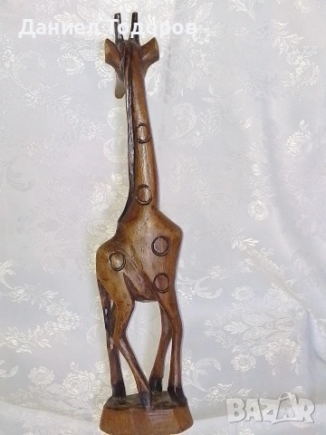 Стара Дървена Фигура , Жираф, снимка 9 - Колекции - 53072033