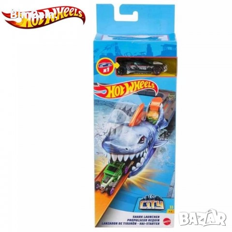 Изстрелвачка / писта Акула Hot Wheels City с количка - Shark Launcher