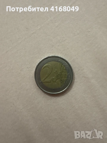 Рядка колекционерска евро монета на Италия от 2002г., снимка 2 - Колекции - 53489584