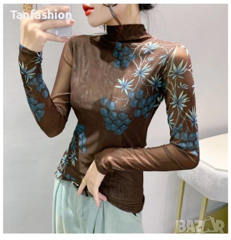 Уникална елегантна дамска блуза, снимка 2 - Блузи с дълъг ръкав и пуловери - 43385549