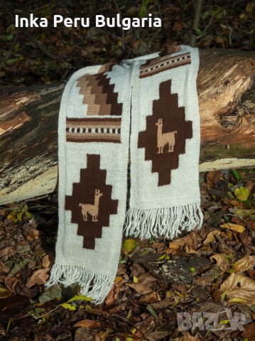  Перуански ръчно плетен шал модел Пуно от вълна на алпака различни цветове , снимка 2 - Шалове - 43029438