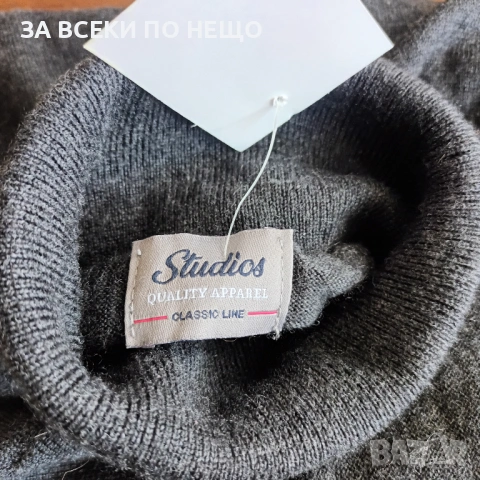 СТАХОТНА ПОЛО БЛУЗА 100 % ВЪЛНА МЕРИНО - ГЕРМАНИЯ, снимка 8 - Блузи - 53474367