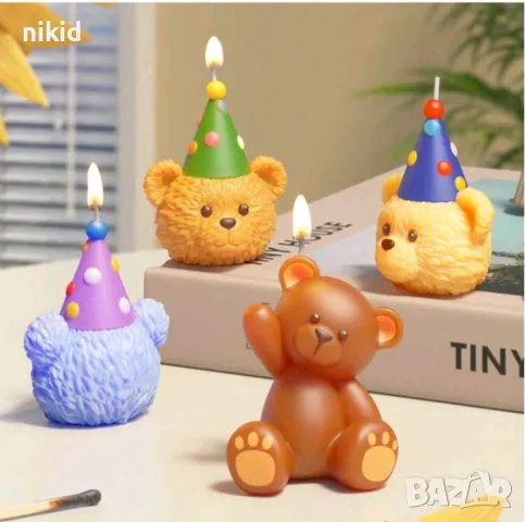 3d глава мече силиконов молд форма фондан шоколад гипс свещ сапун декор, снимка 4 - Форми - 49971317