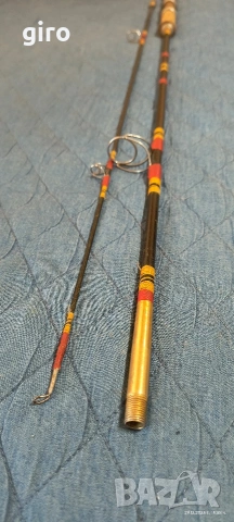 Ретро пръчка"Златна костенурка" 200см. made in France , снимка 2 - Въдици - 53507439