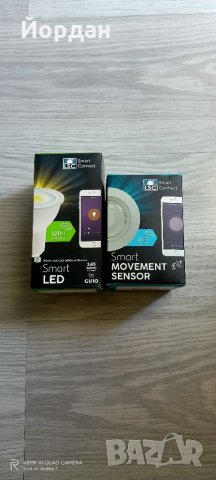 Комплект луничка LSC Smart LED и LSC Smart movement sensor, снимка 1 - Лед осветление - 33539956