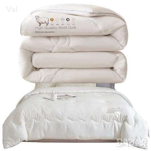 Зимен юрган с овча вълна 160х200см-топлина и комфорт за студените нощи, снимка 2 - Други стоки за дома - 52856941