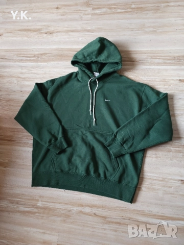 Оригинален мъжки суичър Nike Solo Swoosh Fleece, снимка 2 - Суичъри - 50065551