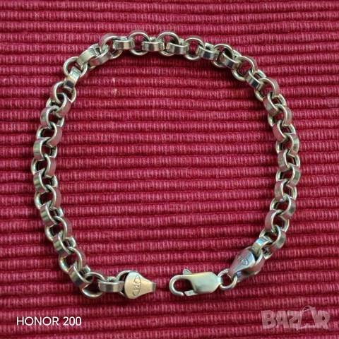 Сребърна гривна. , снимка 2 - Гривни - 53580142