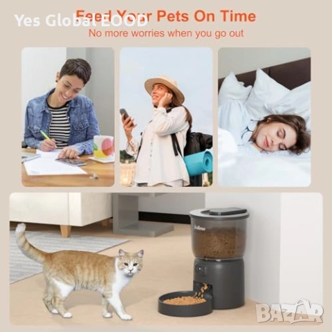 Balimo 3L WiFi автоматична хранилка за котка, снимка 7 - За котки - 53443625