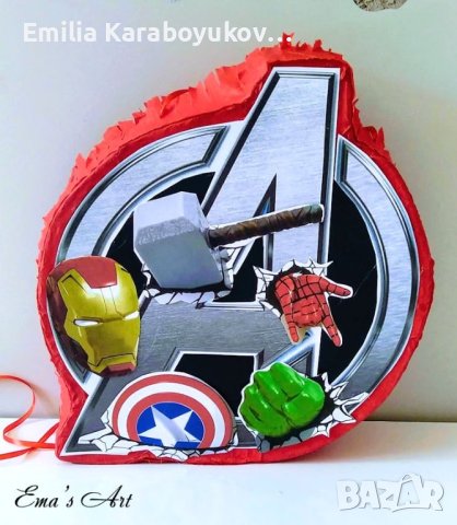 Картонена торта Отмъстителите / Avengers, снимка 17 - Други - 25106479