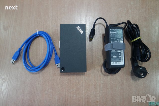 Докинг станция Lenovo ThinkPad USB 3.0 Pro Dock 40A7 + Зарядно + Гаранция