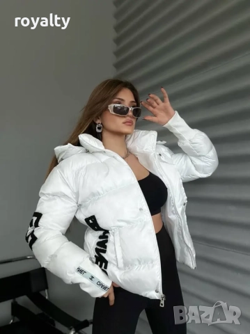 Ch🅰️nel Луксозно Бяло Зимно Дамско Яке , снимка 2 - Якета - 52162234
