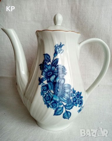 💙 Винтидж чайник сини цветя 