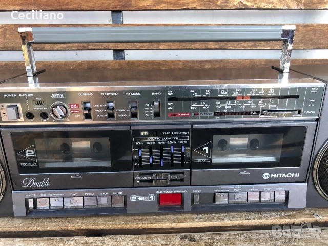 Радиокасетофон Hitachi TRK W3W (Japan), снимка 5 - Радиокасетофони, транзистори - 52324569