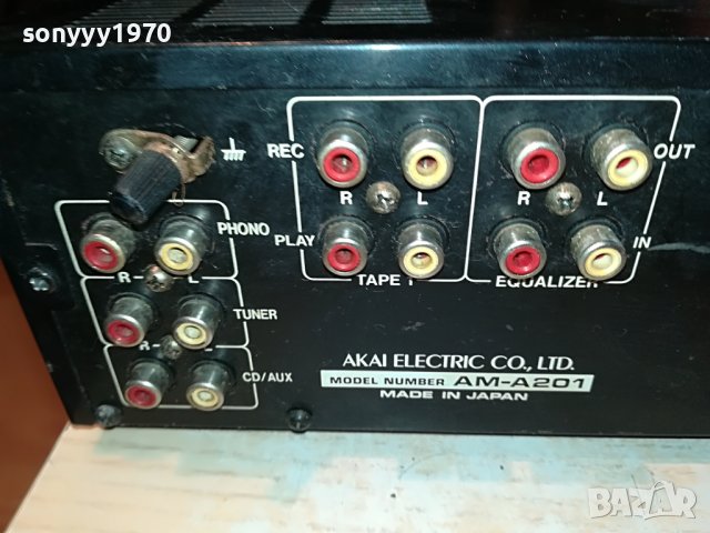 AKAI AM-A201 AMPLIFIER-MADE IN JAPAN 2007221100, снимка 14 - Ресийвъри, усилватели, смесителни пултове - 37444903