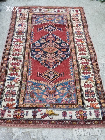 Ръчно тъкан вълнен Античен килим., снимка 2 - Килими - 51073785