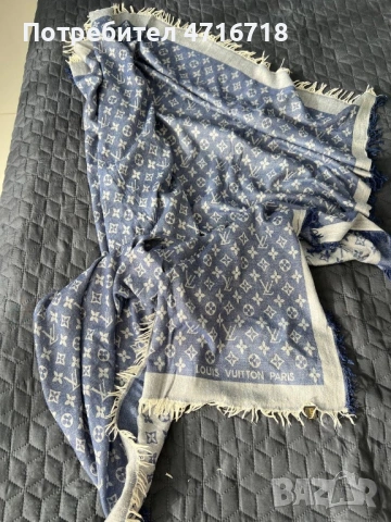 Топъл шал Louis Vuitton. Воал, снимка 2 - Шалове - 53194612