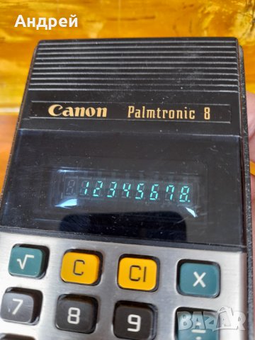 Стар калкулатор Canon Palmtronic 8, снимка 6 - Други ценни предмети - 36718998