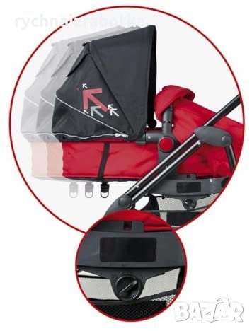 Бебешка количка Чиполино Нана с люлеещ механизъм, снимка 7 - Детски колички - 37757871