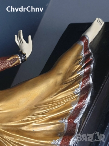 30см-9кг Chiparus статуетка/френска бронзова скулптура/Арт Деко фигура кабаретна танцьорка-балерина, снимка 11 - Статуетки - 52457609